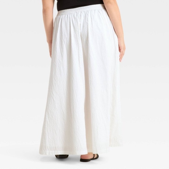 New Day - Women's Maxi Picnic A-Line Skirt - Size 1X White - Picture 11 of 13
